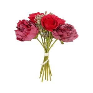 Urban Decor Artificial Flower Bouquet Red