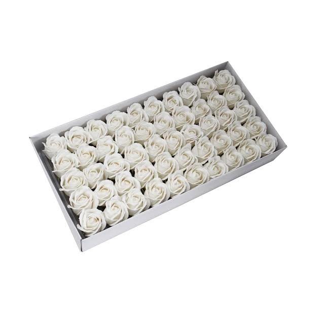 Urban Decor Artificial Flowers Box of 50 Cream