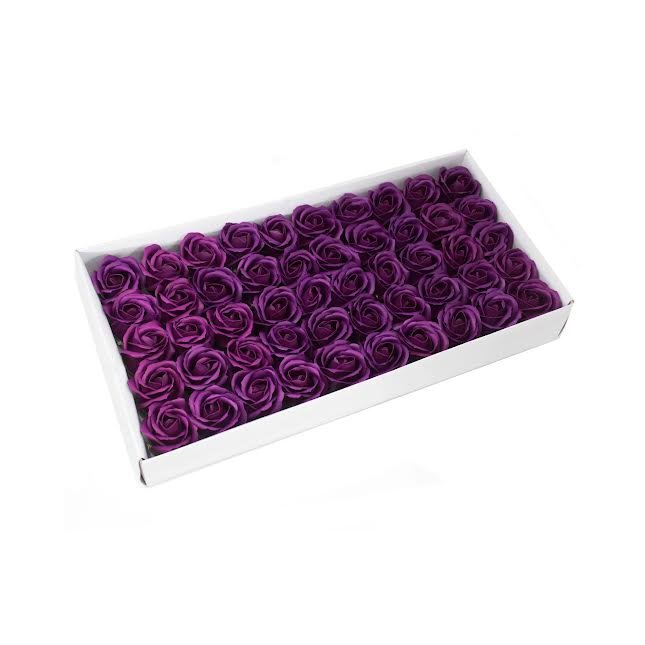 Urban Decor Artificial Flowers Box of 50 Purple