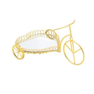 Urban Decor Bicycle Tray with Heart Gold