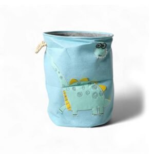 Urban Decor Dinosaur Laundry Bin Blue