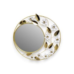 Urban Decor Flower Wall Art Gold