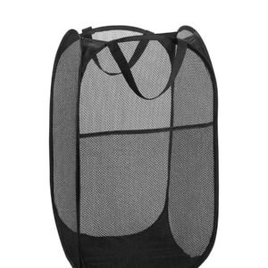 Urban Decor Foldable Laundry Bag - Black