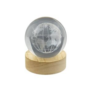 Urban Decor Globe LED Decor Ball on Stand Clear