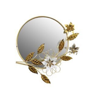 Urban Decor Lotus Design Mirror Gold