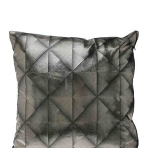 Urban Decor Velvet Cushion 45 X 45cm - Black & Silver