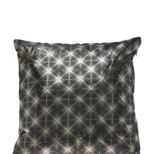 Urban Decor Velvet Cushion 45 X 45cm - Black & Silver