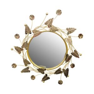 Urban Decor Webbed Leaf Design Mirror