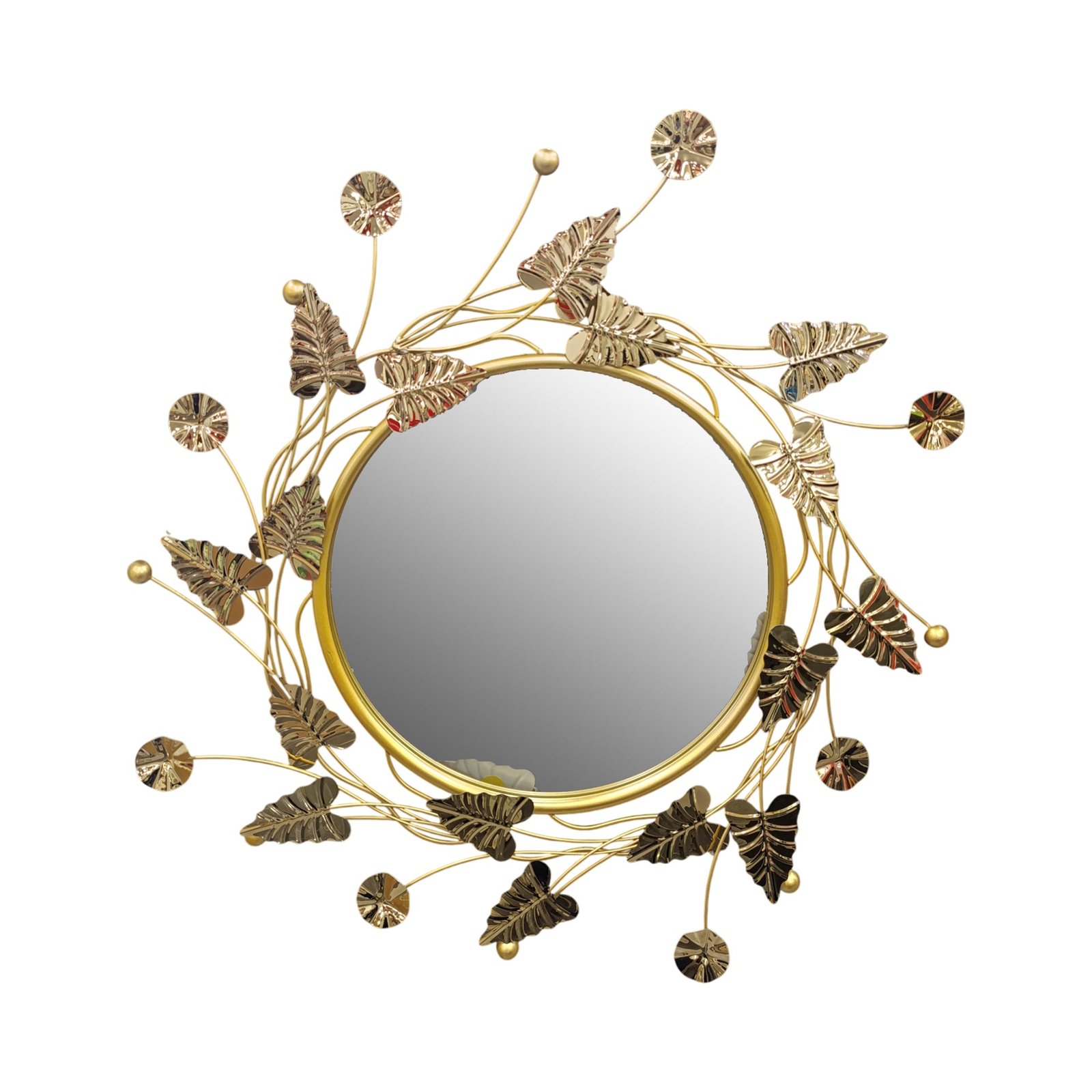 Urban Decor Webbed Leaf Design Mirror