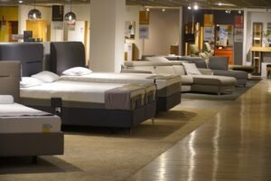 store, bed, furniture, interior